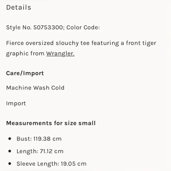 Free People Wrangler Oversized Tiger Tee🔥 - Picture 5 of 16